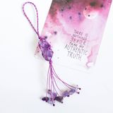 Móc điện thoại đá Thạch anh tím amethyst