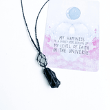vòng cổ năng lượng bảo vệ và chữa lành, đá black tourmaline và flourite