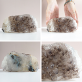 SMOKY QUARTZ CLUSTER - HỐC ĐÁ THẠCH ANH KHÓI NĂNG LƯỢNG BẢO VỆ TRANG TRÍ KHÔNG GIAN SỐNG