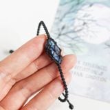 Vòng tay đá xà cừ thô - Labradorite