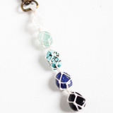 Móc khóa mệnh thủy 5 viên đá