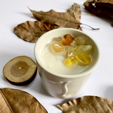 Nến thơm năng lượng đá mùi Gỗ teak & Muối biển- Opulence scented candle size nhỏ