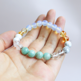 Vòng tay mix hạt đá kết hợp Charm Tỏa sáng