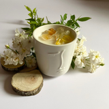 Nến thơm năng lượng đá mùi Gỗ teak & Muối biển- Opulence scented candle size nhỏ