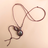 Vòng tay & cổ đá xà cừ (Labradorite) ánh tím cầu vồng độc đáo