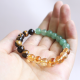 Vòng tay mix hạt đá kết hợp Charm mang năng lượng may mắn, thịnh vượng