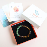 Vòng tay mix hạt đá kết hợp Charm mang năng lượng may mắn, thịnh vượng