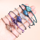 Vòng Tay Macrame Đá Tự Nhiên - Kiểu Dáng Mới Lạ Đơn Giản