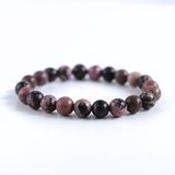 Vòng tay chuỗi đá Tường Vi 10li - Rhodonite 10mm