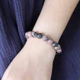 Vòng tay chuỗi đá Tường Vi 10li - Rhodonite 10mm