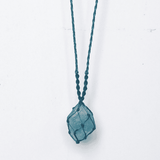 vòng cổ đá thô ocean flourite