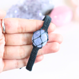 Vòng tay đá Blue Lace Agate kiểu Unisex cho Nam và Nữ