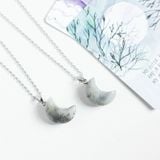 vòng cổ mặt trăng đá xà cừ labradorite