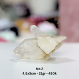 Tinh thể cộng sinh đá thạch anh trắng clear quartz, mang lại năng lượng tích cực