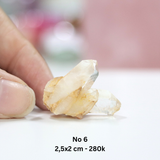 Tinh thể cộng sinh đá thạch anh trắng clear quartz, mang lại năng lượng tích cực