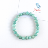 Vòng tay chuỗi đá Amazonite 8li, chất lượng cao có vân đá