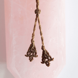 Vòng Cổ Macrame đá mã não Blue Lace Agate