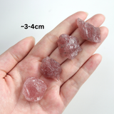 Đá thạch anh dâu tây thô tự nhiên chọn lọc, mang lại năng lượng tình yêu và tích cực