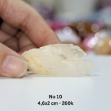 Tinh thể cộng sinh đá thạch anh trắng clear quartz, mang lại năng lượng tích cực