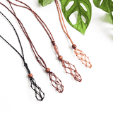 Dây macrame vòng cổ thay đá (không gồm đá)