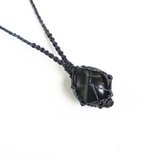 Vòng cổ Macrame Đá mắt hổ ánh xanh tăng cường sức mạnh tinh thần - Blue Tiger's Eye