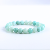 Vòng tay chuỗi đá Amazonite 8li màu xanh