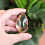 Đá cầm tay thạch anh khói - smoky quartz palm stone