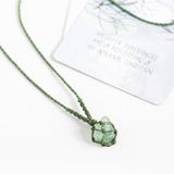 vòng cổ đá Flourite xanh