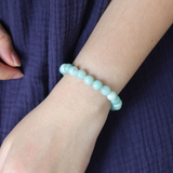 Vòng tay chuỗi đá Amazonite 8li màu xanh