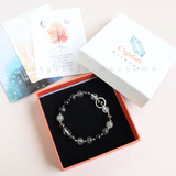 Vòng tay mix hạt đá kết hợp Charm mang năng lượng bảo vệ dành cho Mệnh Thủy
