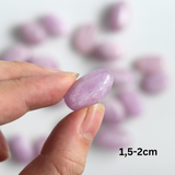 Đá Kunzite tumbled size bé màu tím đẹp làm trang sức, trưng bày, năng lượng tình yêu và thư giãn
