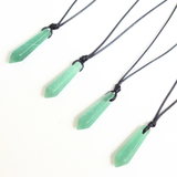 Vòng cổ minimalist đá mài Green Adventurine
