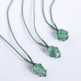 vòng cổ đá green flourite