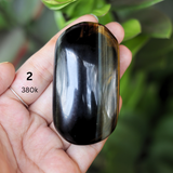 Đá cầm tay mắt hổ xanh - blue tiger's eye palm stone