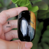 Đá cầm tay mắt hổ xanh - blue tiger's eye palm stone