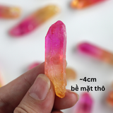 Tinh thể thạch anh hào quang năng lượng may mắn và tình yêu, giúp cân bằng luân xa chakra