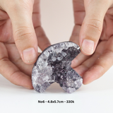 HỐC TINH THỂ THẠCH ANH TÍM HÌNH NẤM DỄ THƯƠNG - AMETHYST CLUSTER