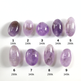 Đá cầm tay thạch anh tím - amethyst size vừa