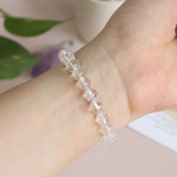 VÒNG TAY ĐÁ THẠCH ANH TRẮNG CLEAR QUARTZ 8LI