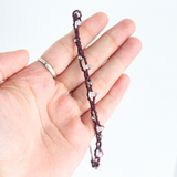 Vòng chân macrame và hạt đá thạch anh trắng (clear quartz) kiểu đơn giản, phụ kiện thời trang với đá