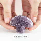 HỐC TINH THỂ THẠCH ANH TÍM HÌNH NẤM DỄ THƯƠNG - AMETHYST CLUSTER