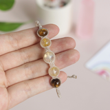 VÒNG TAY MACRAME KẾT HỢP 3 LOẠI ĐÁ NĂNG LƯỢNG MAY MẮN VÀ BẢO VỆ