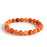 Vòng tay đá orange aventurine màu cam tự nhiên 8li