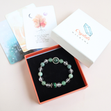 Vòng tay mix hạt đá kết hợp Charm Tỏa sáng dành cho mệnh mộc