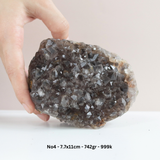 SMOKY QUARTZ CLUSTER - HỐC ĐÁ THẠCH ANH KHÓI NĂNG LƯỢNG BẢO VỆ TRANG TRÍ KHÔNG GIAN SỐNG
