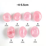 Đá cầm tay thạch anh hồng - rose quartz size vừa