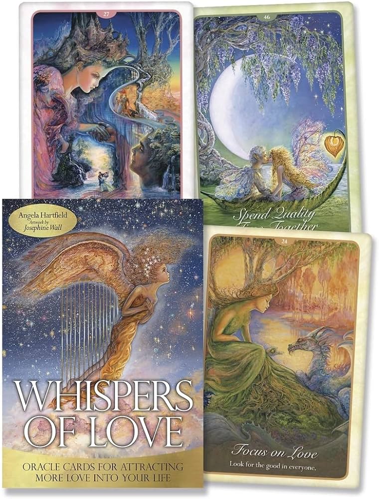 Whispers of Love & The Akashic Tarotセット Whispers of Love Oracle cards (có sẵn) – Crystals Macrame