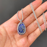 Vòng cổ đá lưu ly (lapis lazuli) năng lượng tự tin