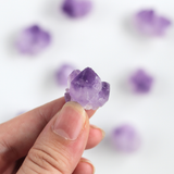 Đá thạch anh tím nụ thô chọn lọc loại đẹp, năng lượng bình yên và giúp giảm stress, size 2cm