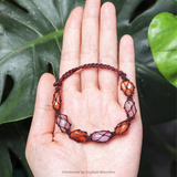 Vòng tay kết hợp các loại đá hợp mệnh Thổ, Hỏa | vòng tay đá tự nhiên thủ công